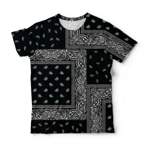 NEW Fresh Hoodz Men's Paisely Murky Night T-Shirt, Sz XL, Retails $85