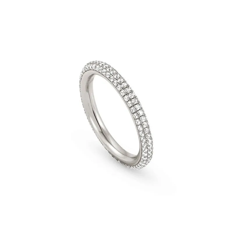 Nomination Endless Ring, Plain, Cubic Zirconia, Silver