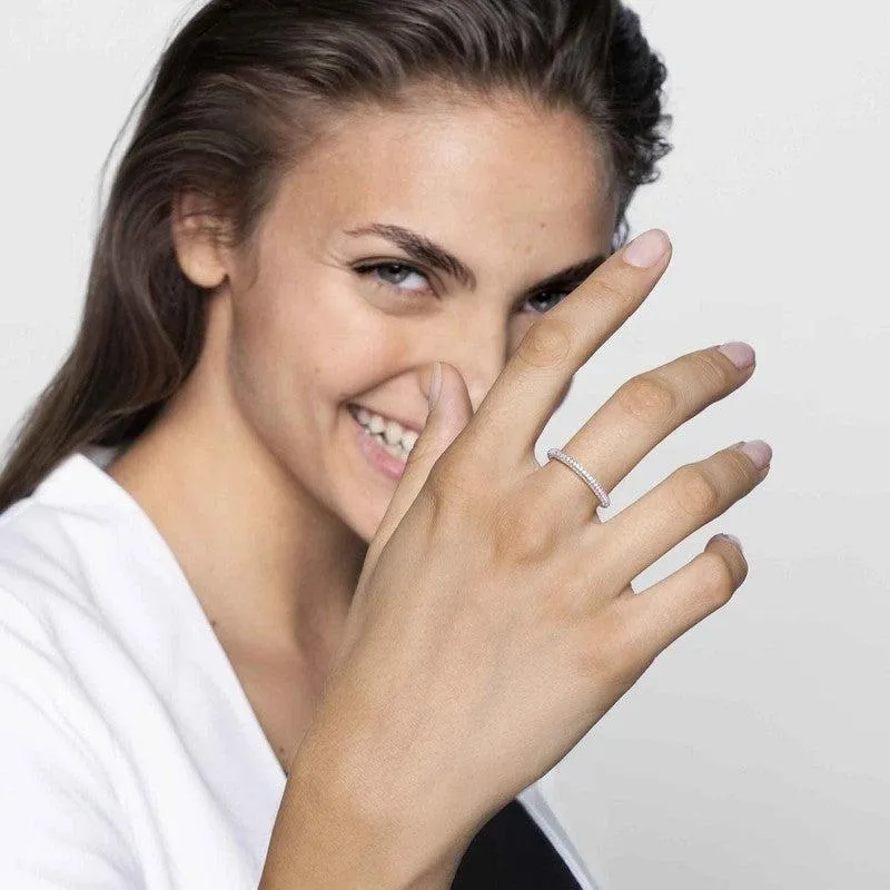 Nomination Endless Ring, Plain, Cubic Zirconia, Silver