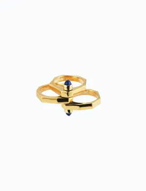 One Finger Two Finger Block Ring