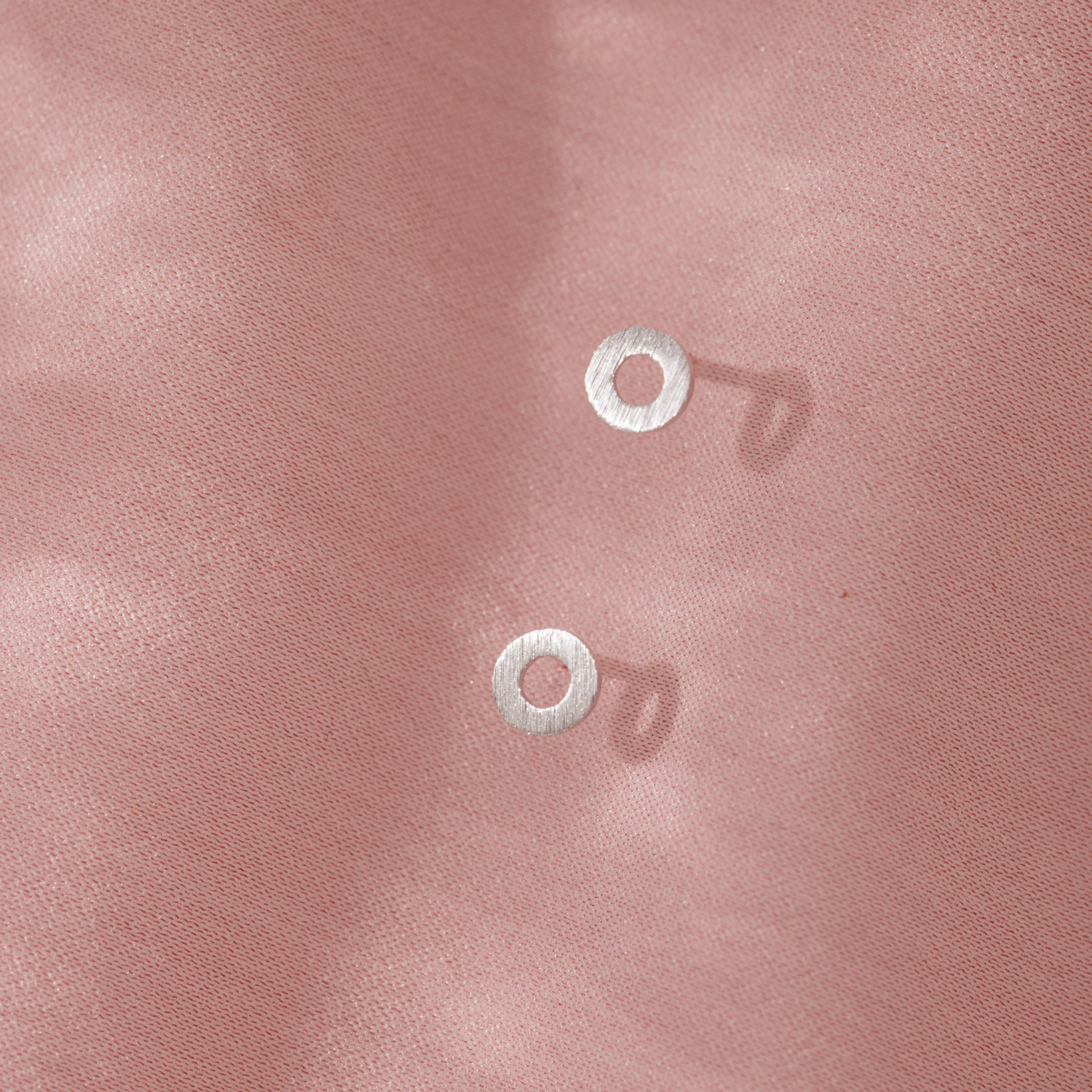Open Circle Stud Earrings