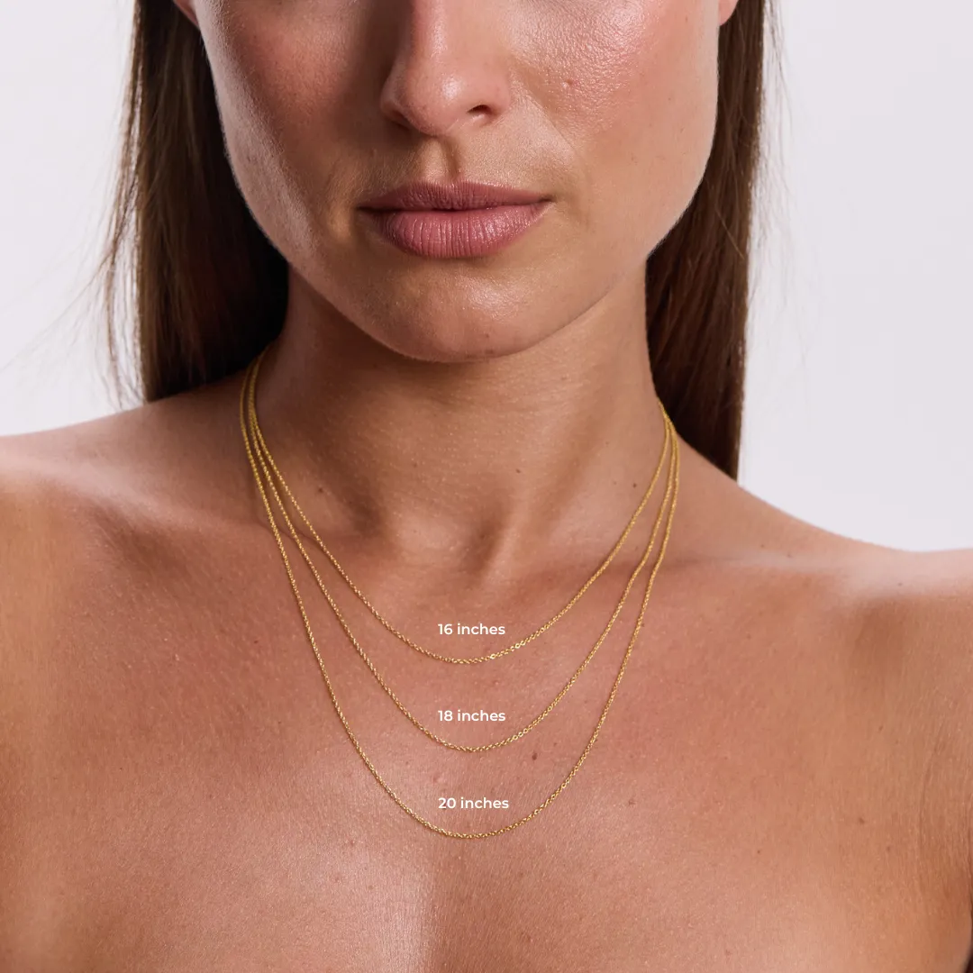 Oval Cable Chain Necklace - Sterling Silver