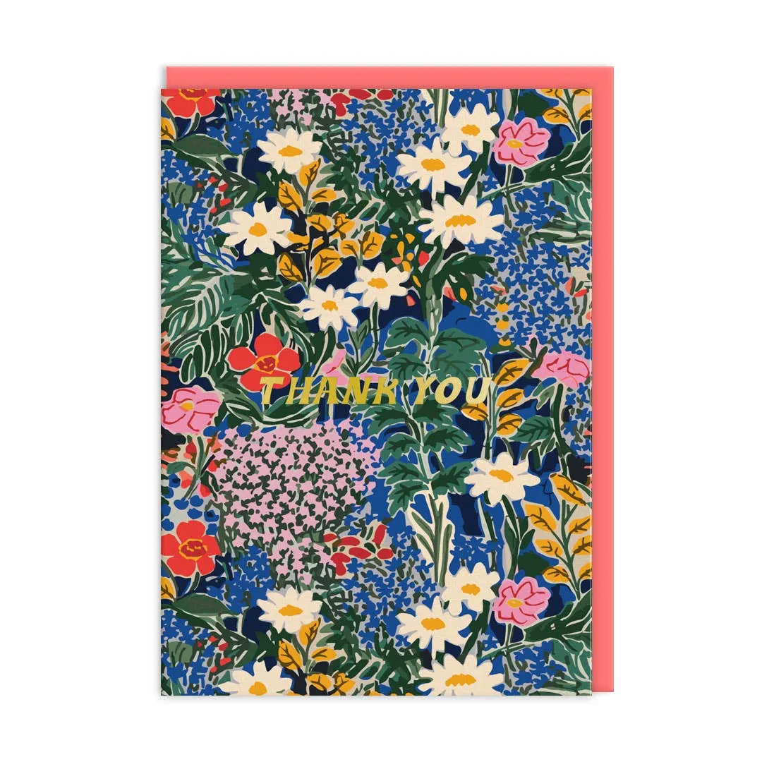 Painted Botanical Thank You Card | Set of 6