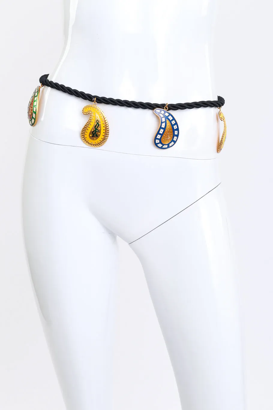 Paisley Charm Rope Tassel Belt
