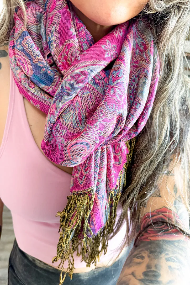Paisley Jacquard Scarf