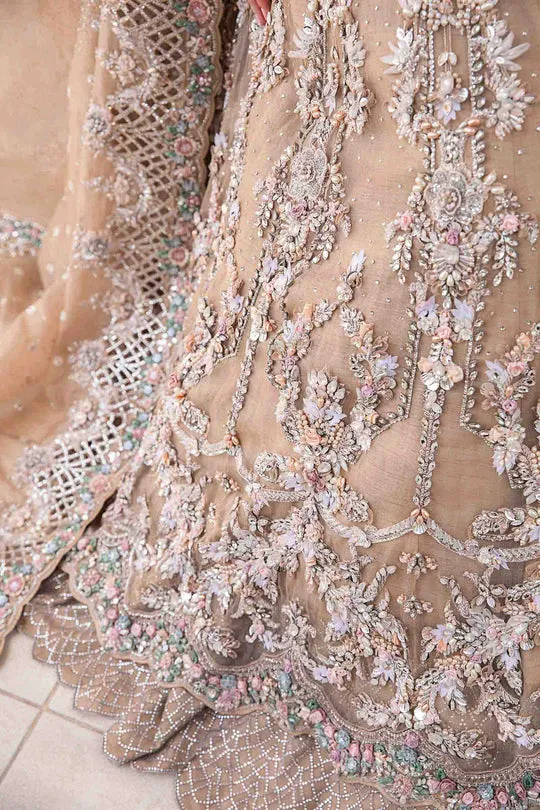 Pakistani Bridal Dress in Royal Frock and Lehenga Style
