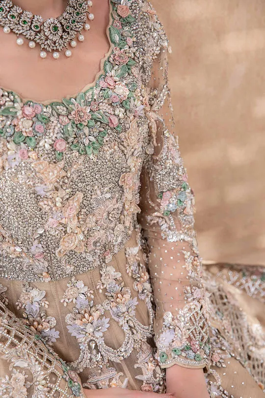 Pakistani Bridal Dress in Royal Frock and Lehenga Style
