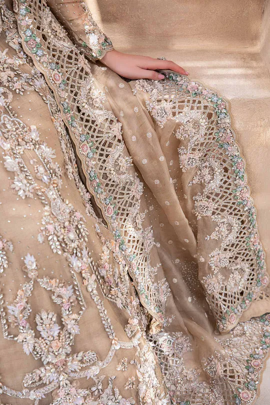 Pakistani Bridal Dress in Royal Frock and Lehenga Style