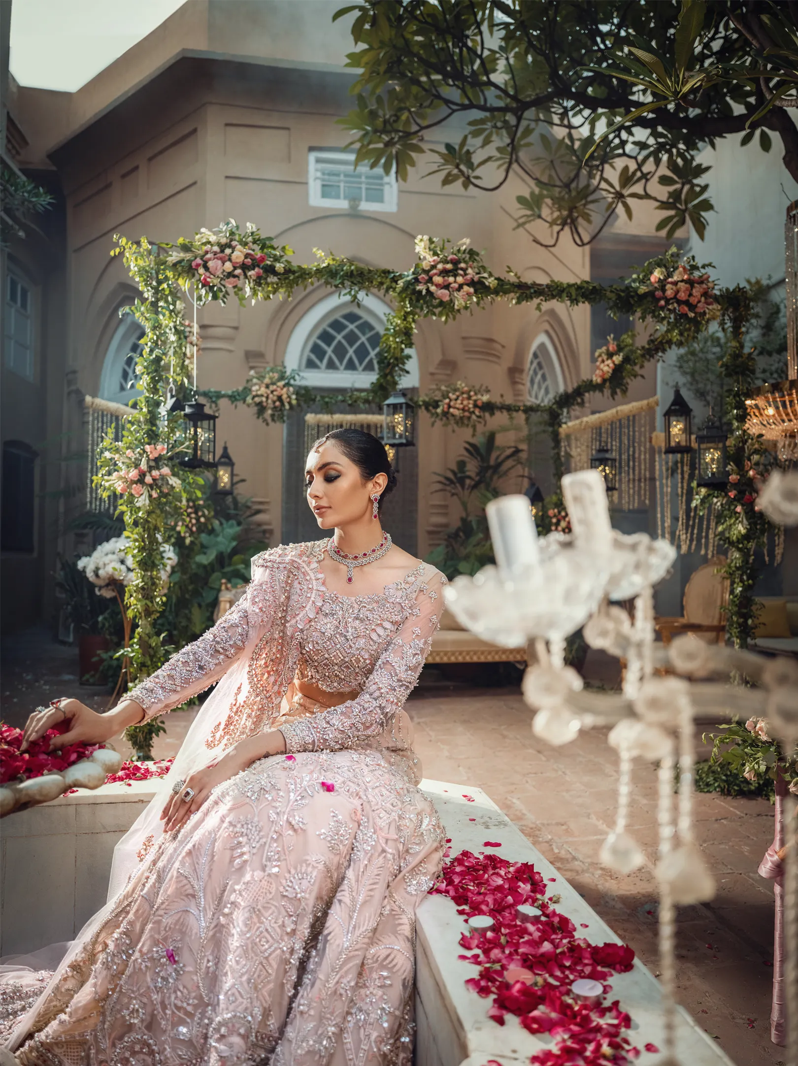 Pakistani Bridal Mermaid Lehenga Choli Dress #BS702