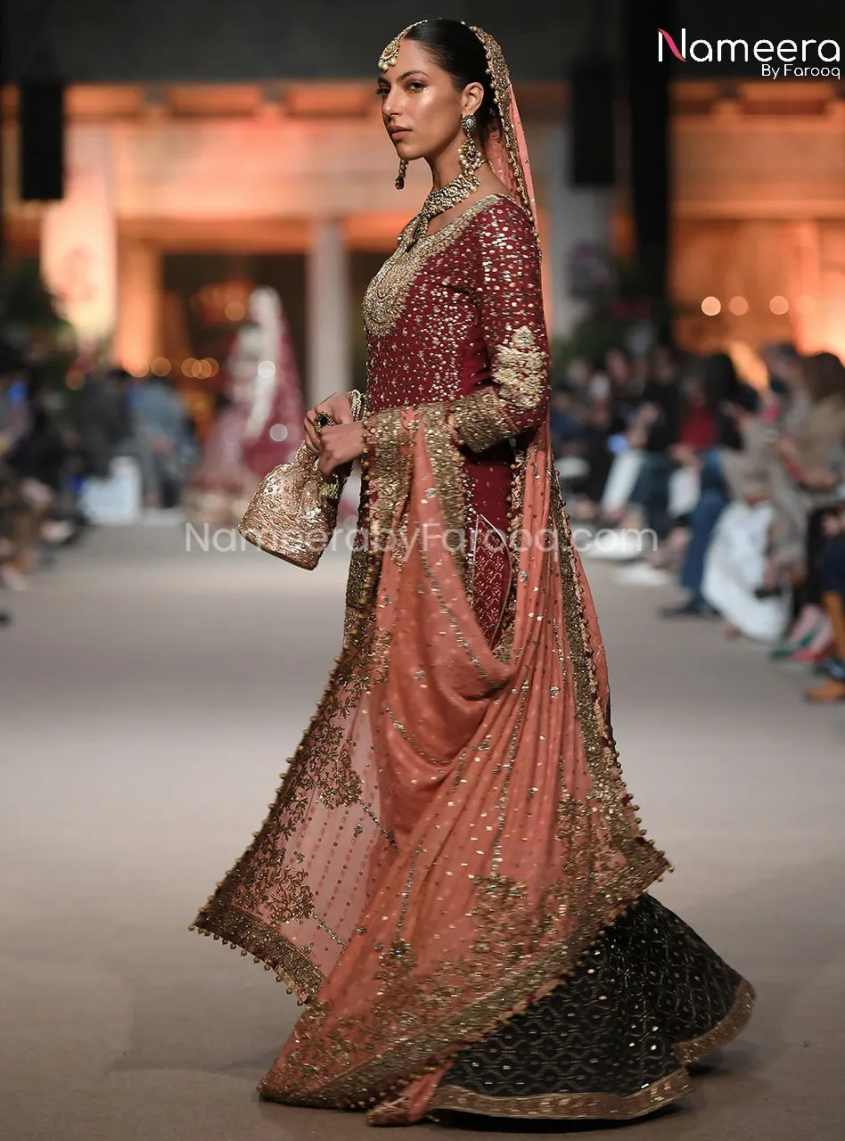 Pakistani Sharara Design with Short Kurti Online #BR179