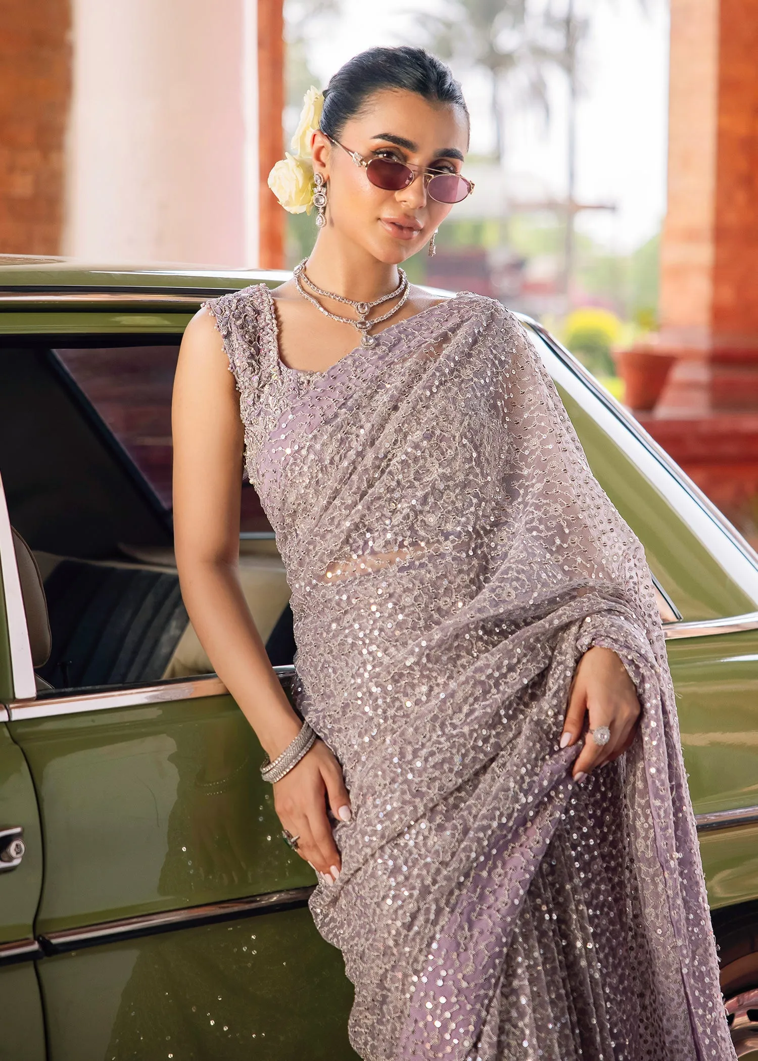 Pakistani Wedding Dress in Bridal Saree Blouse Style