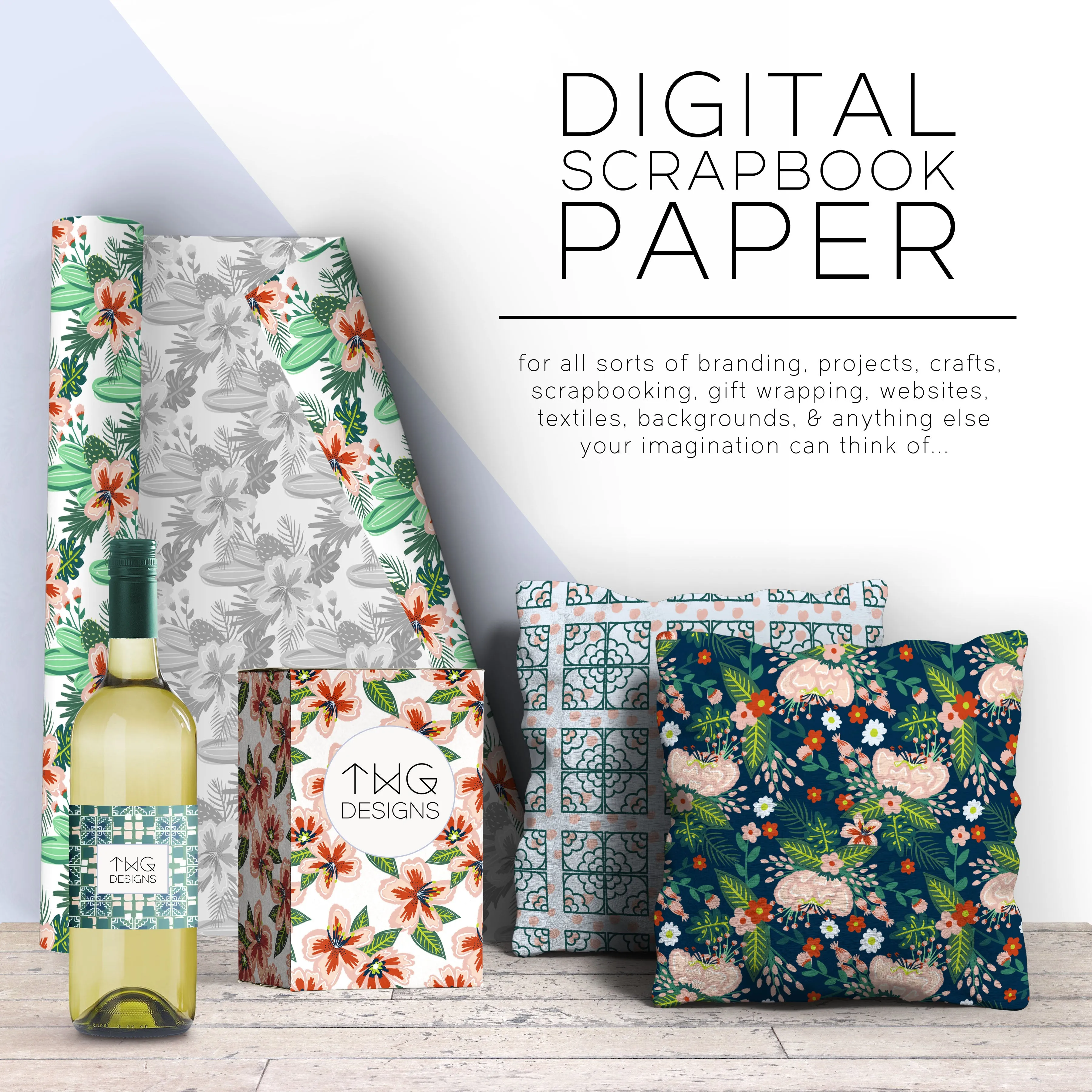 Palm Springs Seamless Patterns