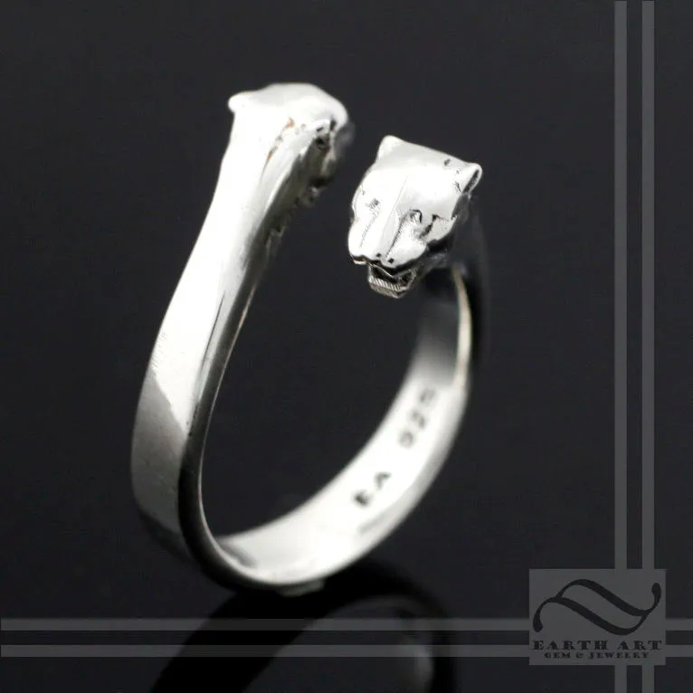 Panther - Adjustable Sterling Silver Ring