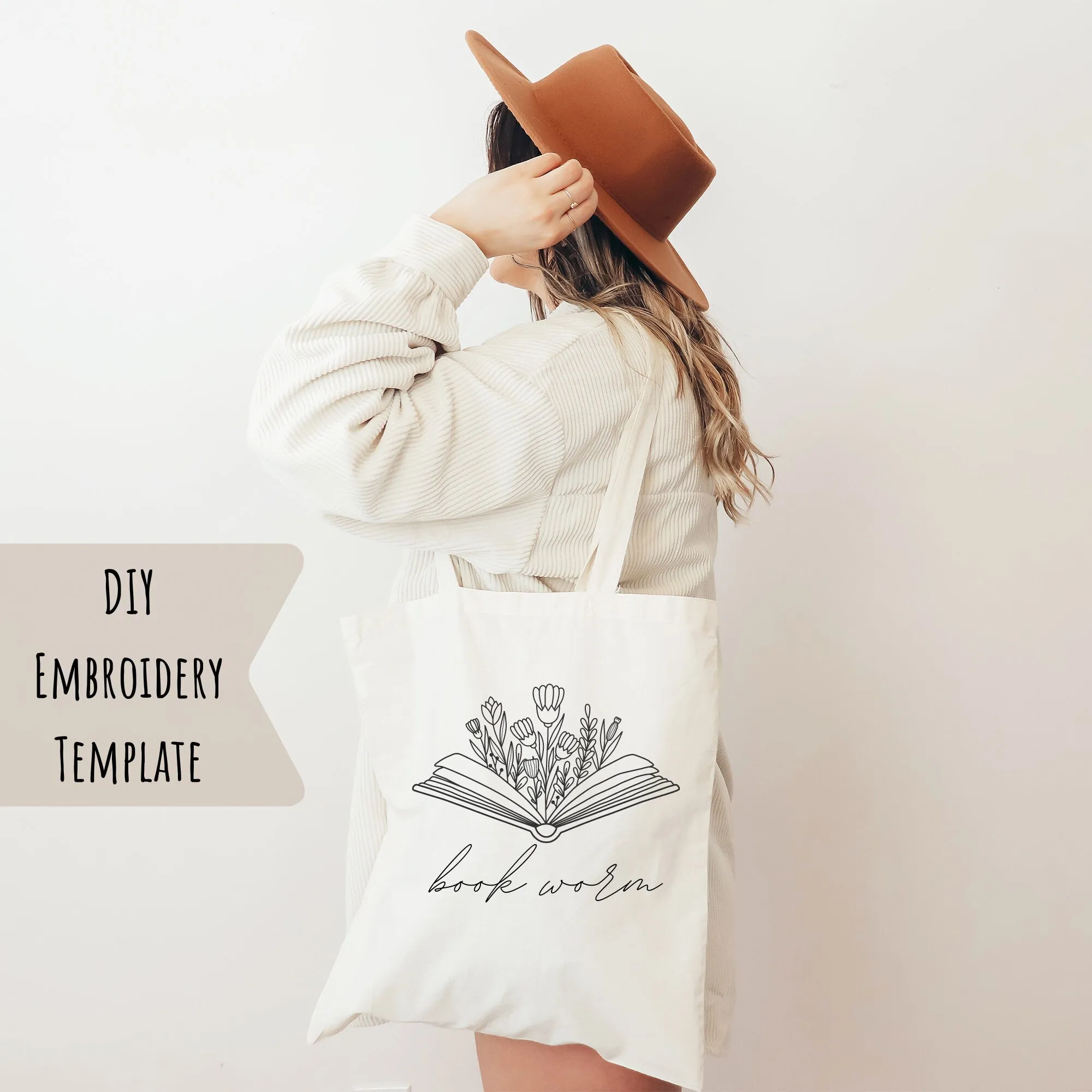 PDF Embroidery Pattern Book Worm E1