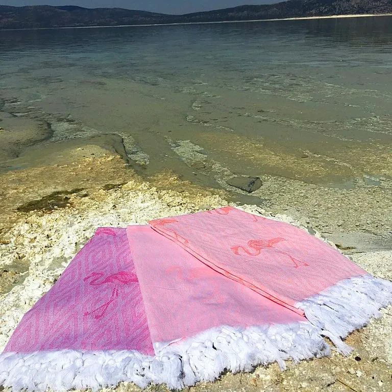 Peshtemal Towels-Flamingo