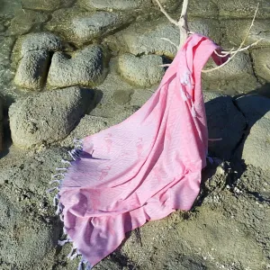 Peshtemal Towels-Flamingo