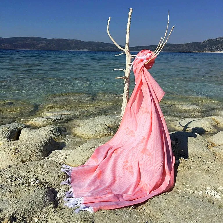 Peshtemal Towels-Flamingo