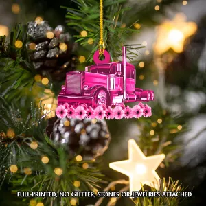 Pink Truck - Shaped Ornament - 1041