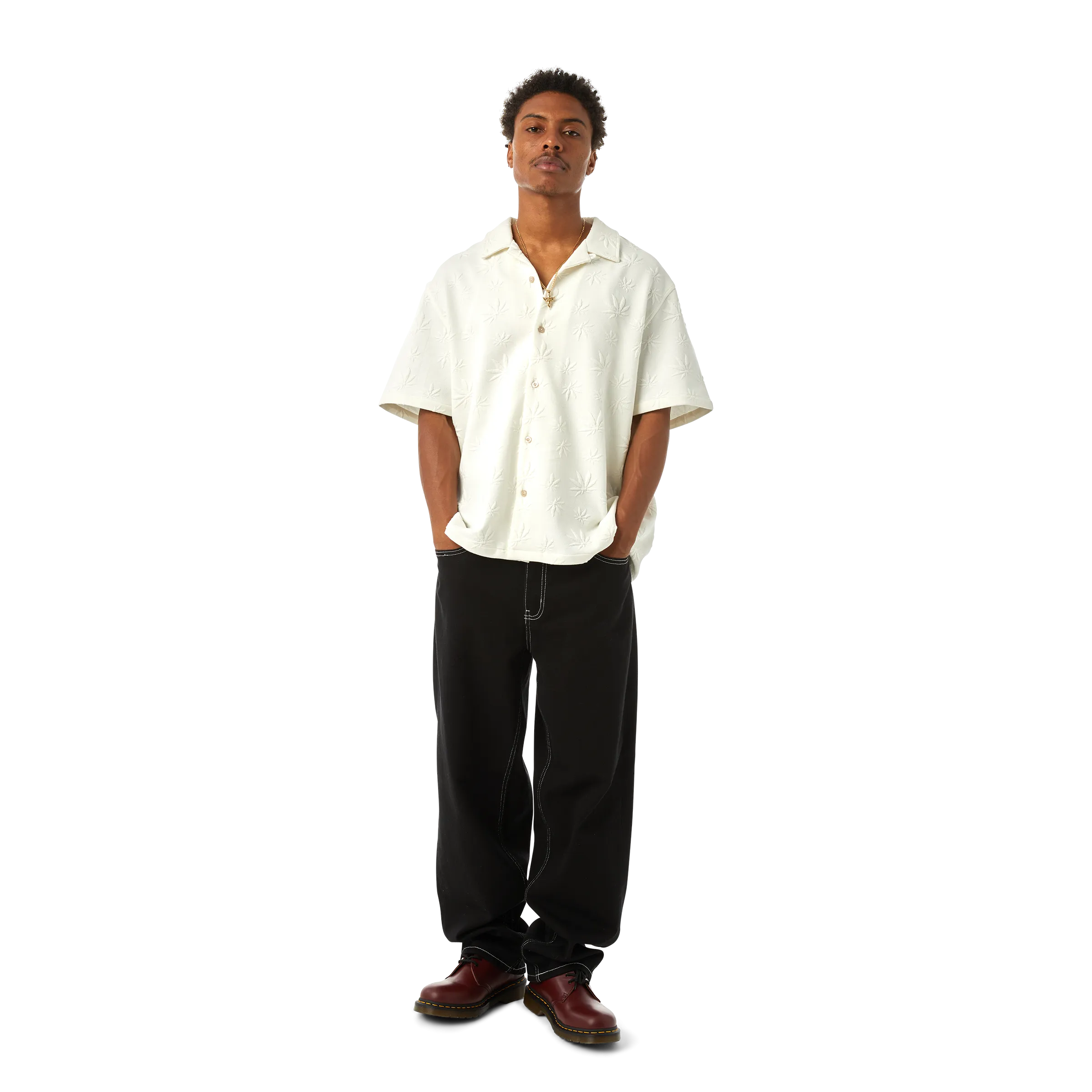 Plantlife Jacquard Shirt (White)