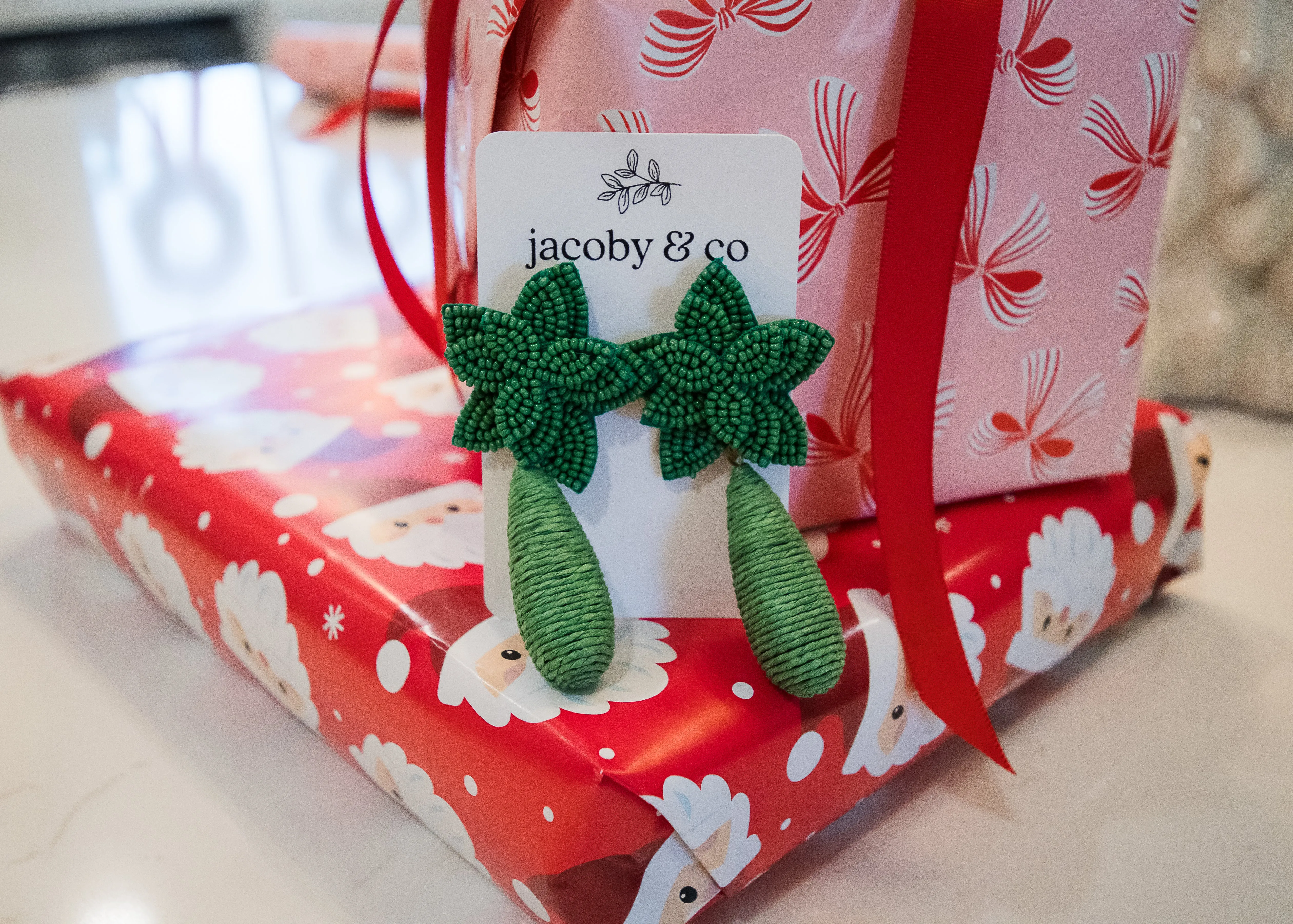 Poinsettia Statement Earrings