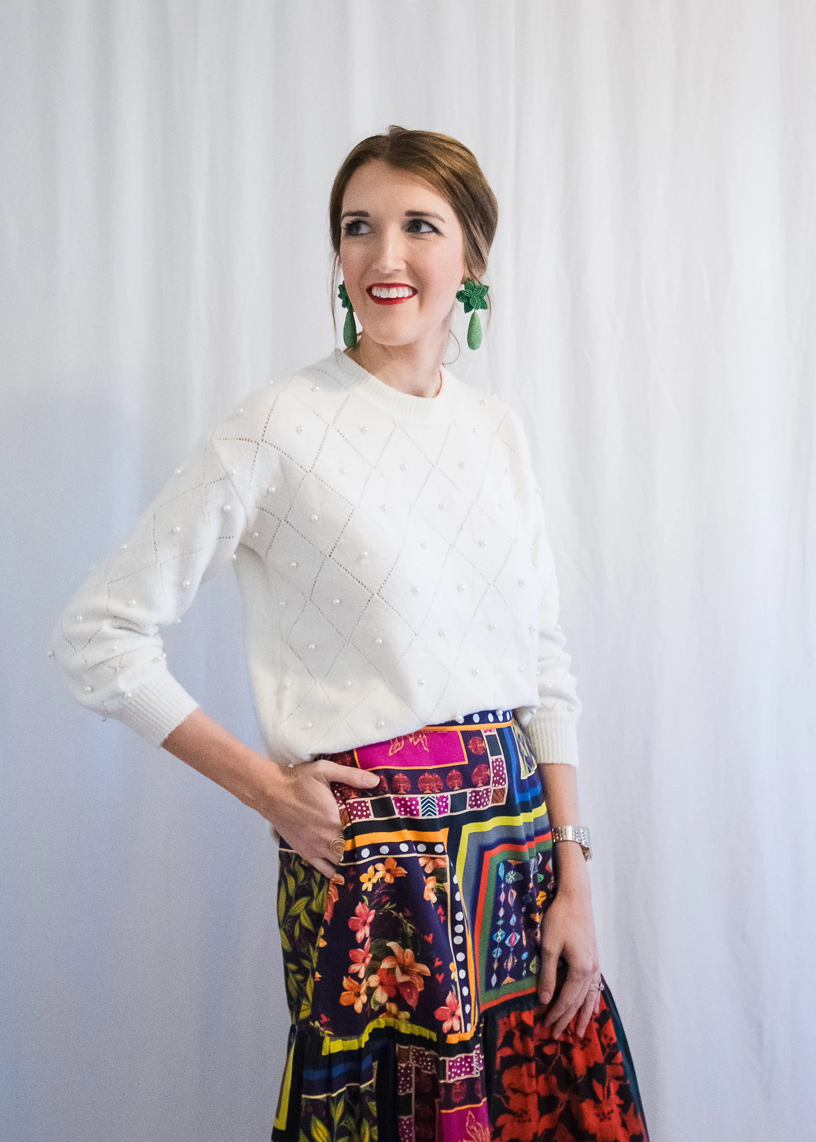 Poinsettia Statement Earrings