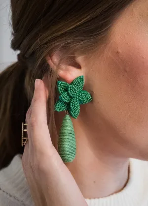 Poinsettia Statement Earrings