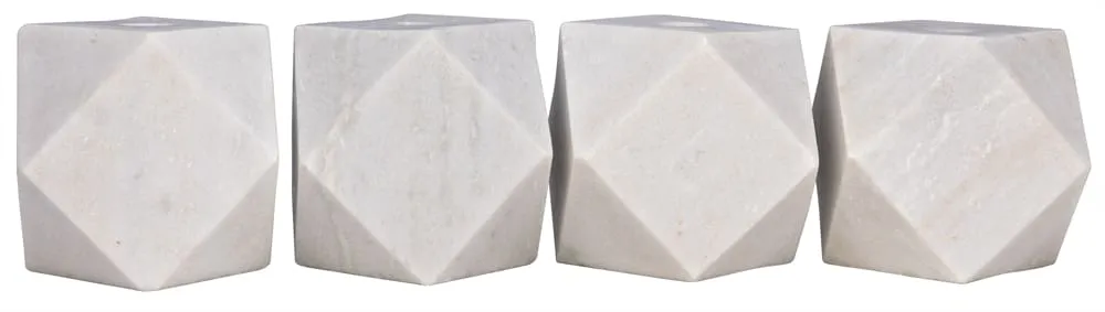 Polyhedron Decorative Candle Holder, Set of 4