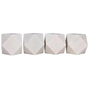 Polyhedron Decorative Candle Holder, Set of 4