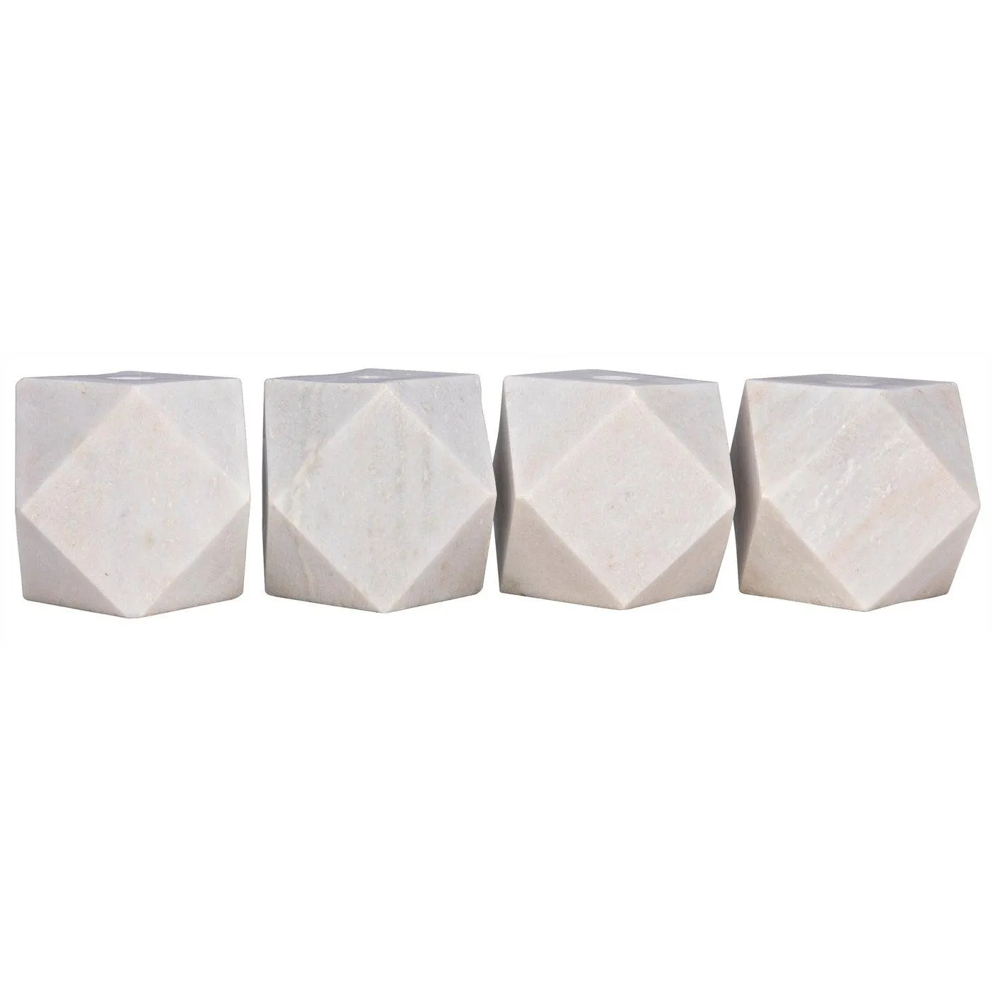 Polyhedron Decorative Candle Holder, Set of 4