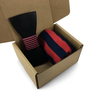 Premium Wooden Creative Handmade Bowtie with Matching Cotton Mens Blend Sock