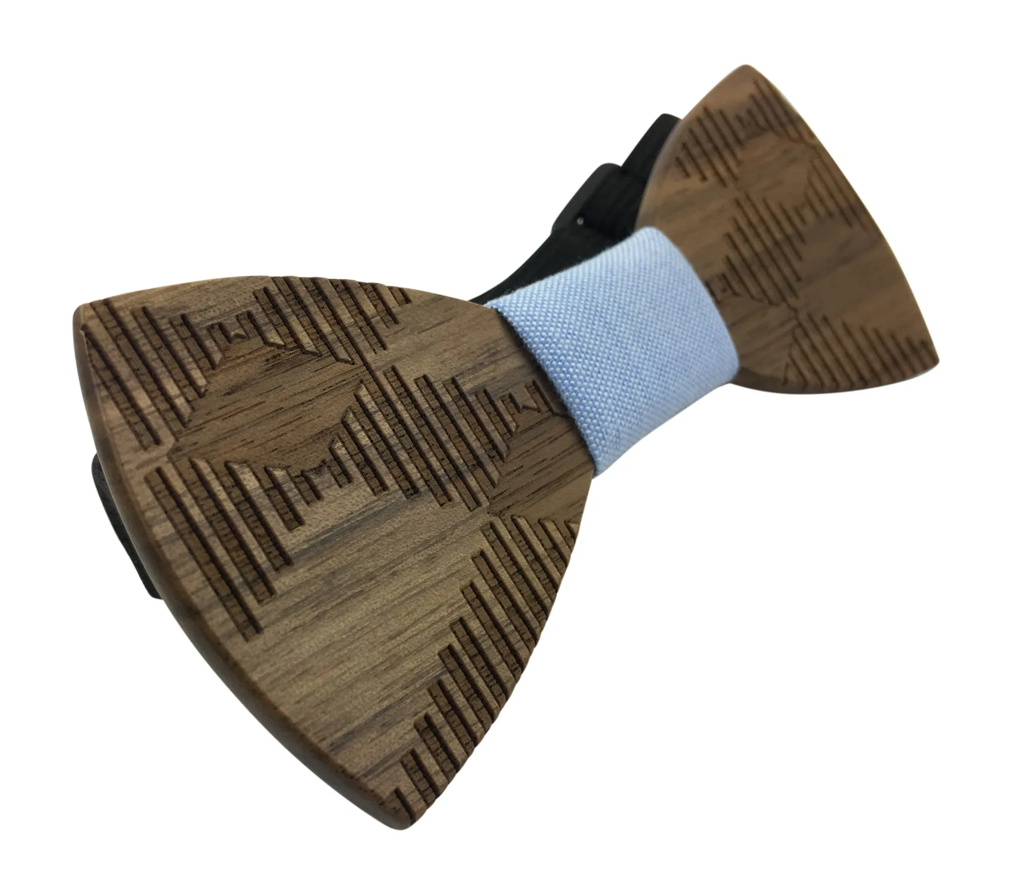 Premium Wooden Creative Handmade Bowtie with Matching Cotton Mens Blend Sock