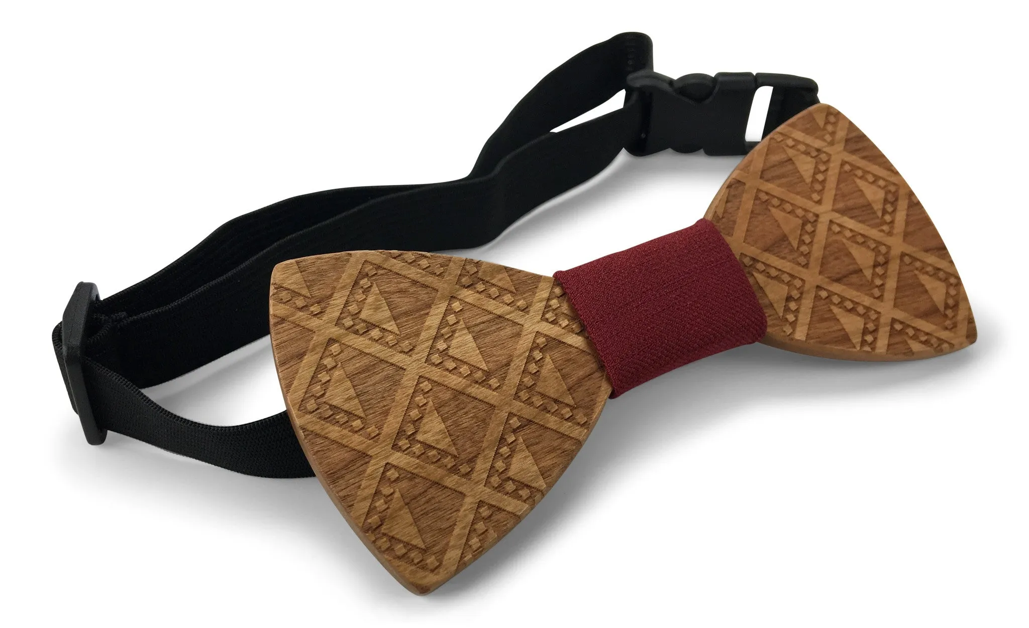 Premium Wooden Creative Handmade Bowtie with Matching Cotton Mens Blend Sock