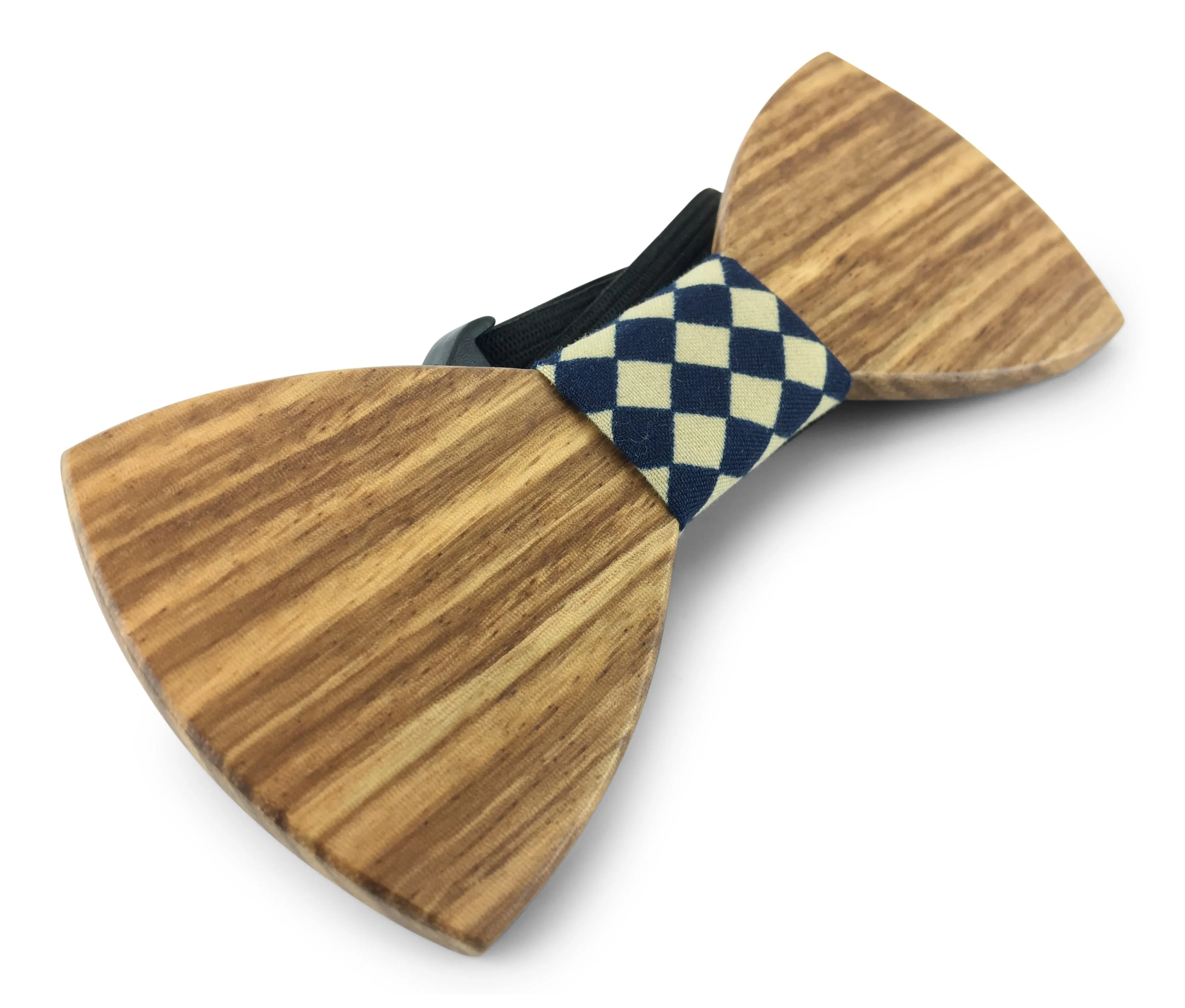 Premium Wooden Creative Handmade Bowtie with Matching Cotton Mens Blend Sock