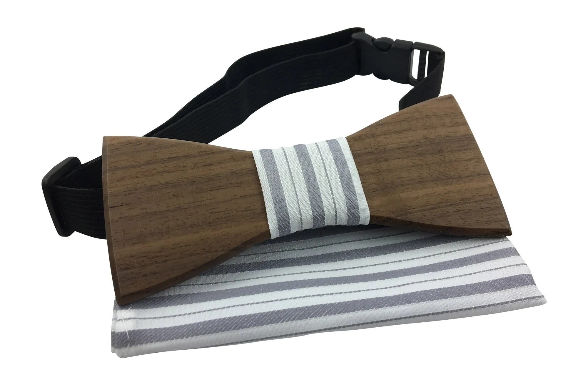 Premium Wooden Creative Handmade Bowtie with Matching Cotton Mens Blend Sock