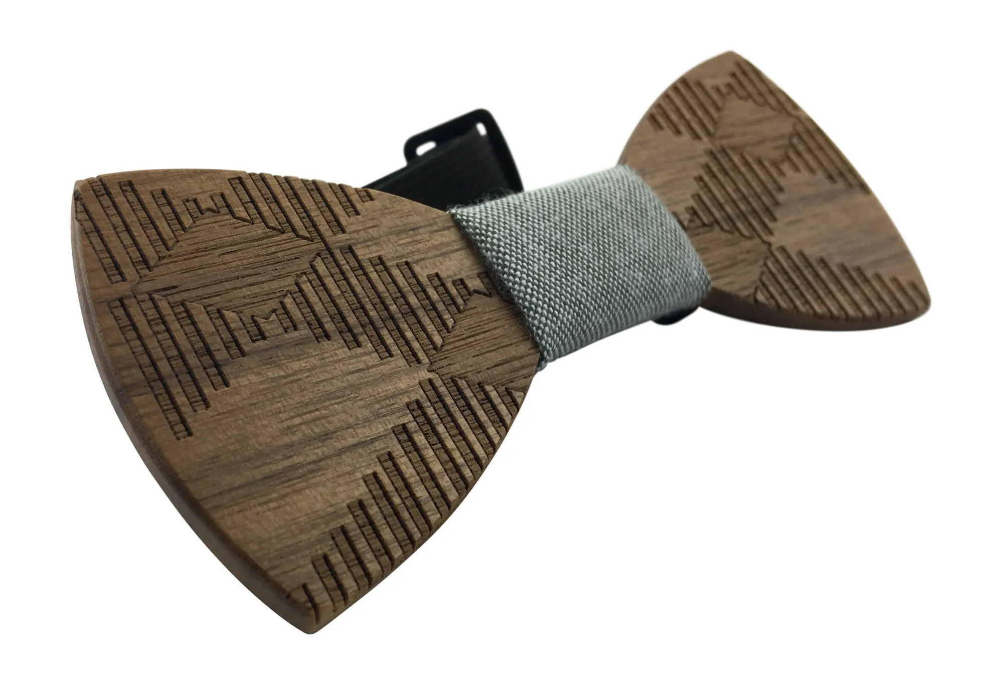 Premium Wooden Creative Handmade Bowtie with Matching Cotton Mens Blend Sock