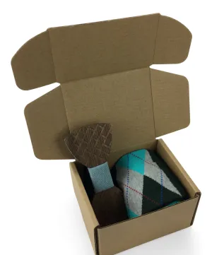 Premium Wooden Creative Handmade Bowtie with Matching Cotton Mens Blend Sock
