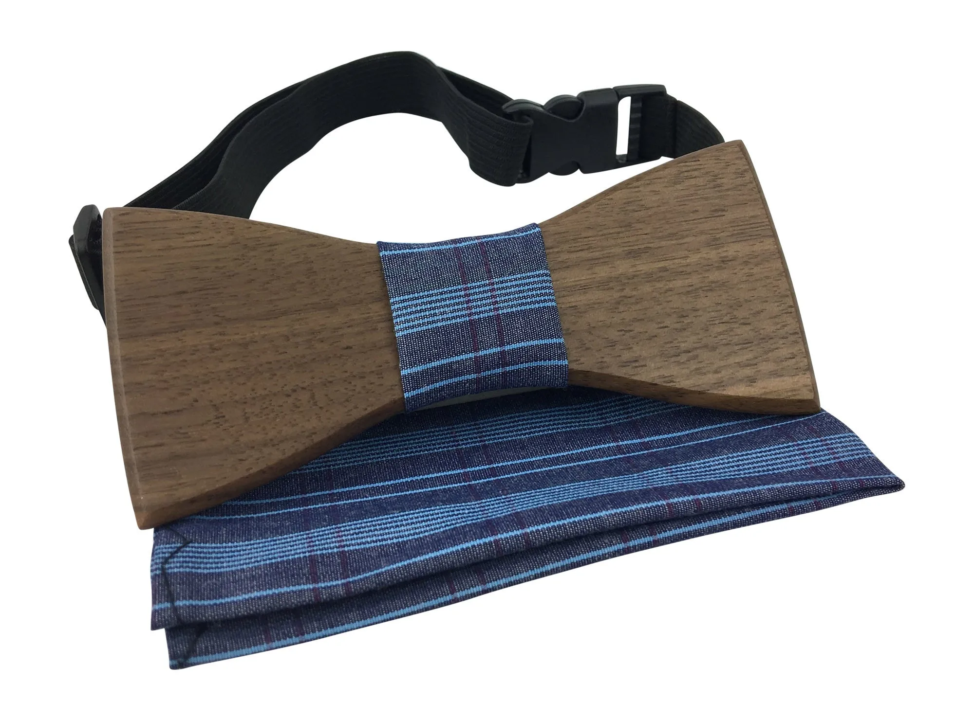 Premium Wooden Creative Handmade Bowtie with Matching Cotton Mens Blend Sock