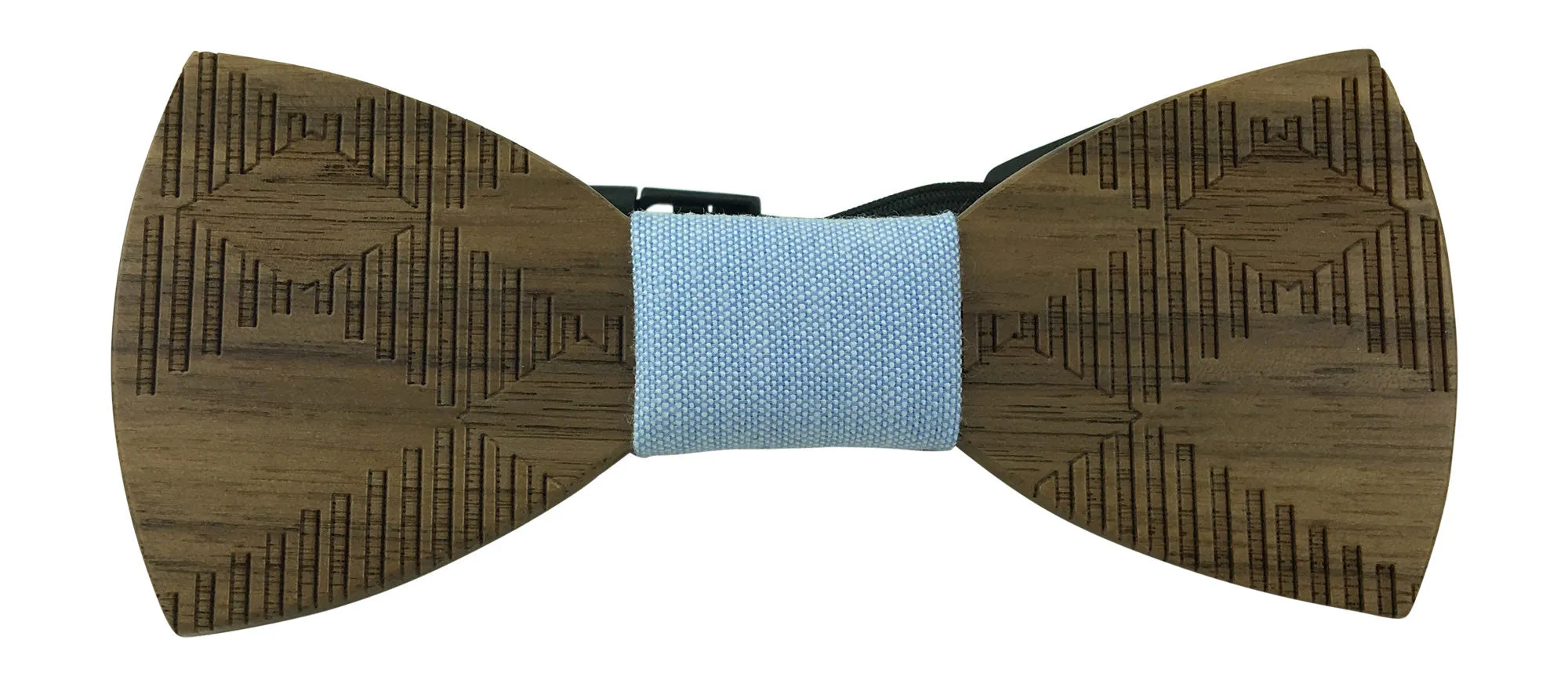 Premium Wooden Creative Handmade Bowtie with Matching Cotton Mens Blend Sock