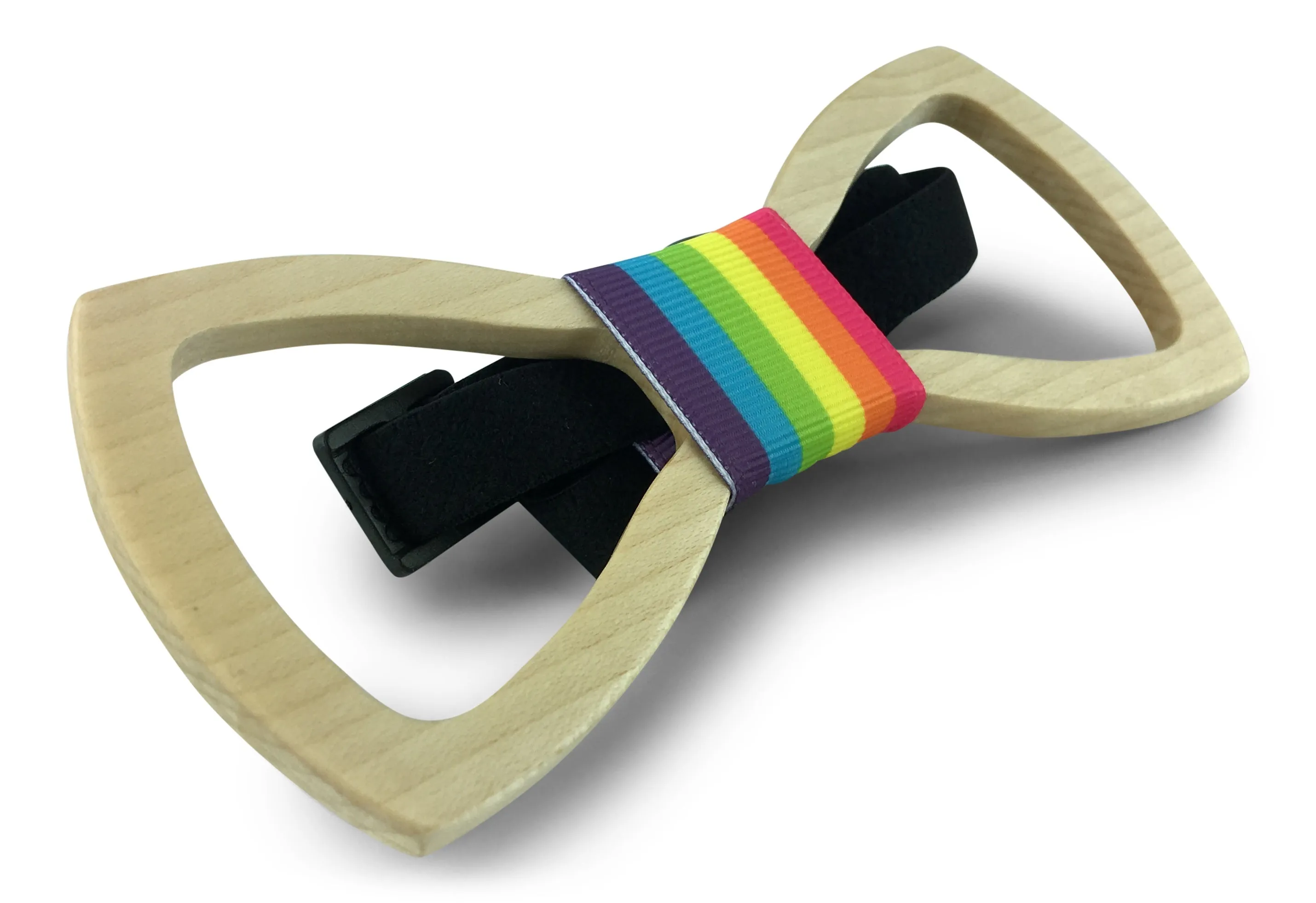 Premium Wooden Creative Handmade Bowtie with Matching Cotton Mens Blend Sock