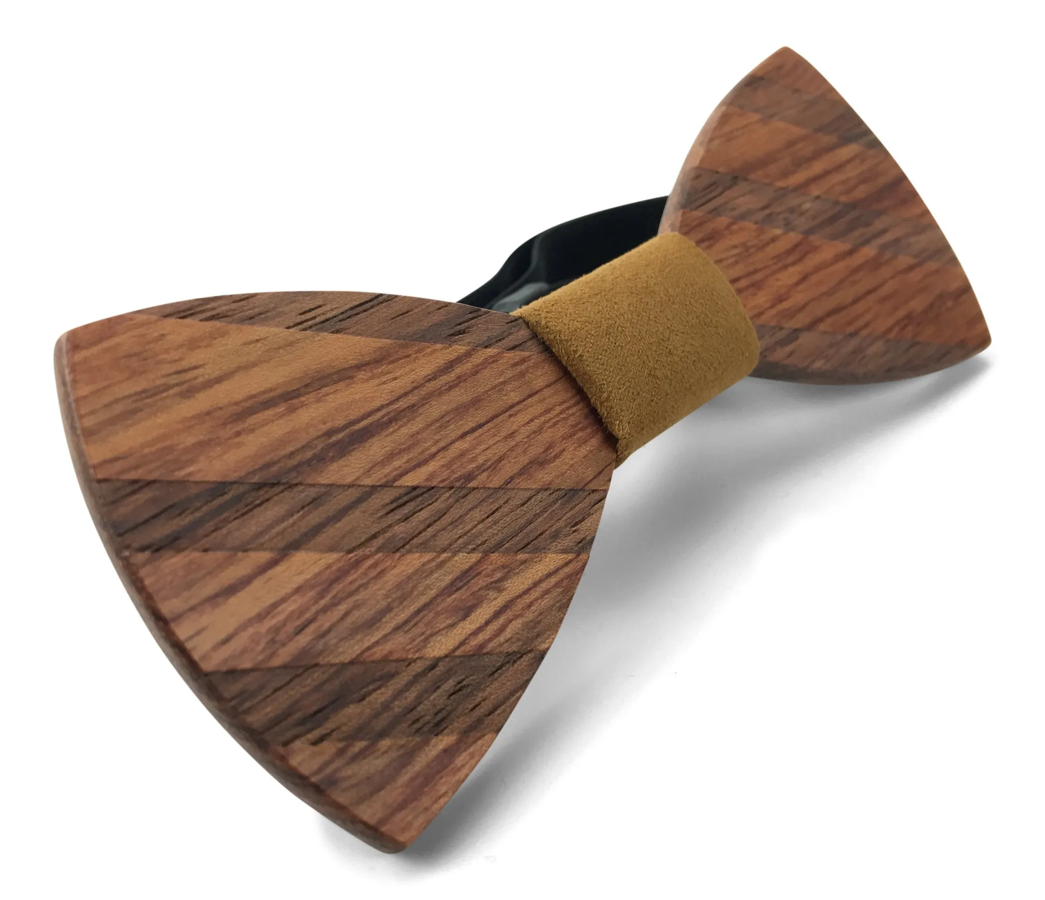 Premium Wooden Creative Handmade Bowtie with Matching Cotton Mens Blend Sock