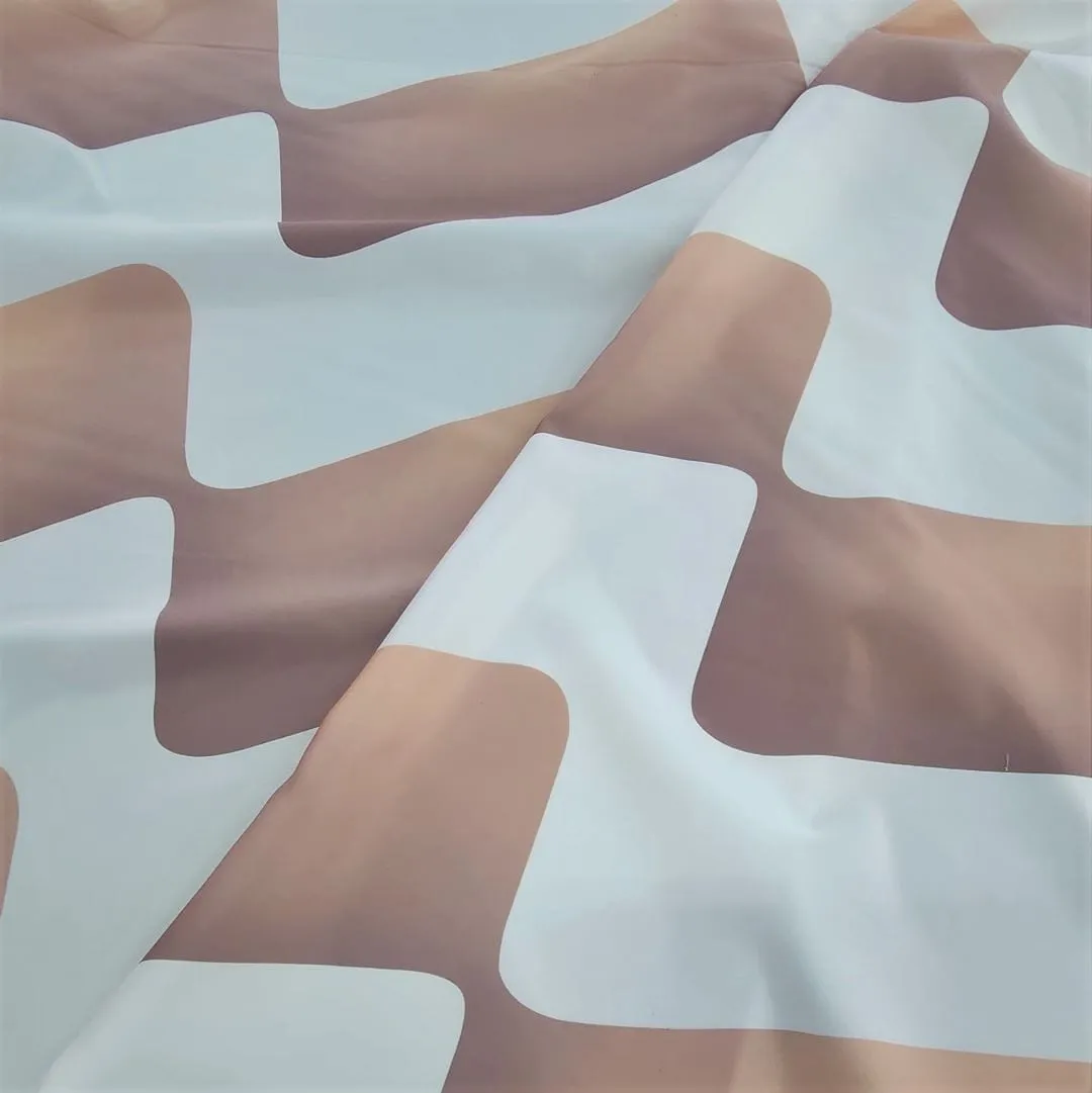 Printed Satin Fabric Dusty Pink 150cm