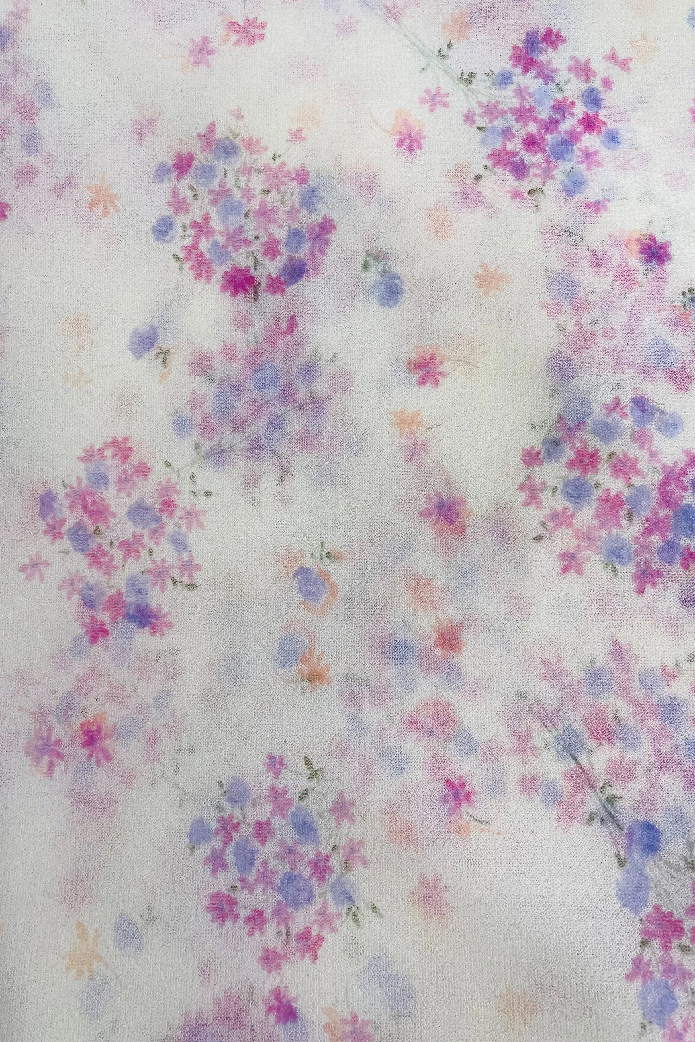Printed Stretch Chiffon - Pink