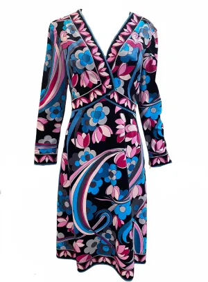 Pucci Swinging 70s Velvet  Print Dress