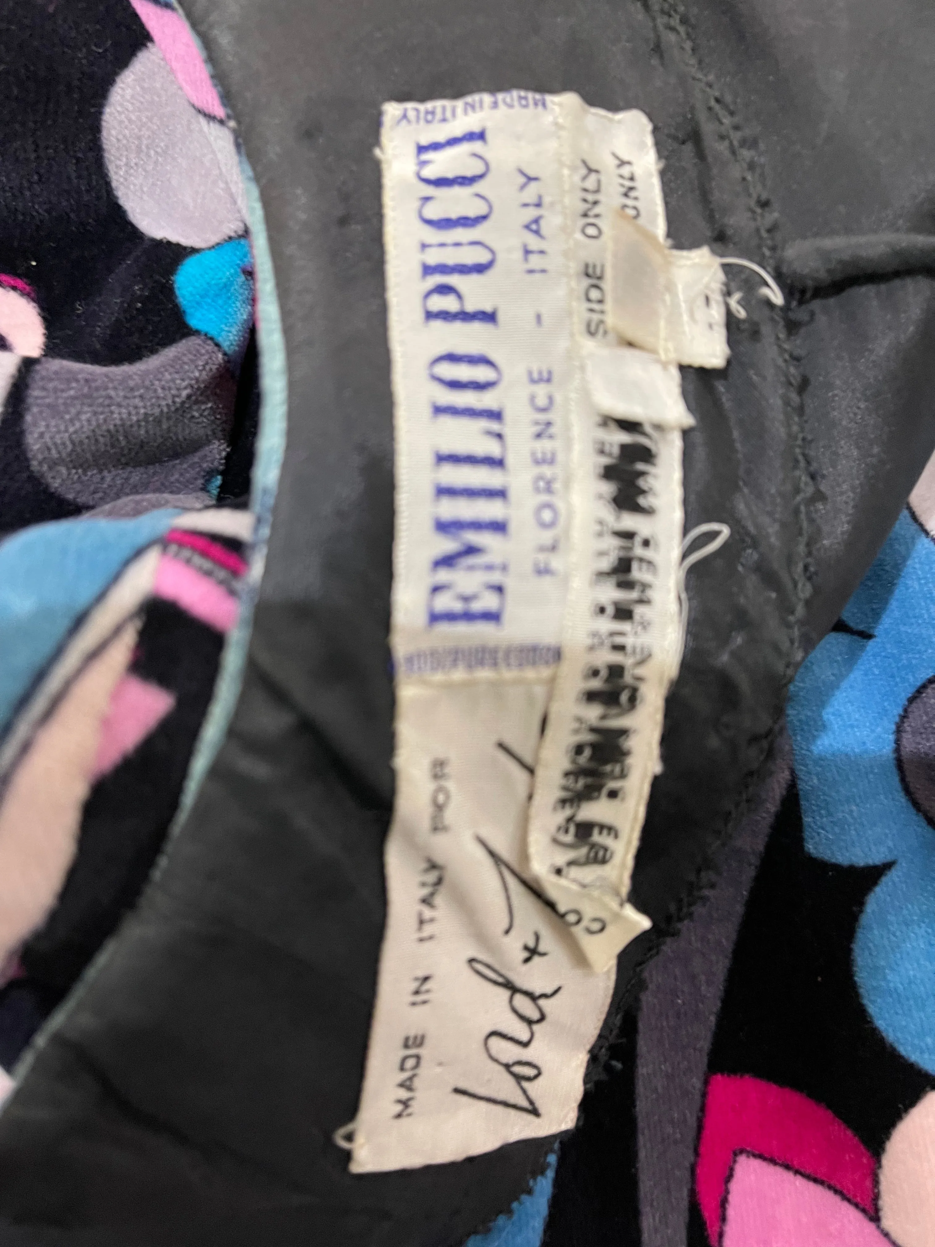 Pucci Swinging 70s Velvet  Print Dress
