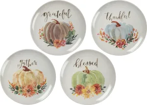 Pumpkins Plate Set