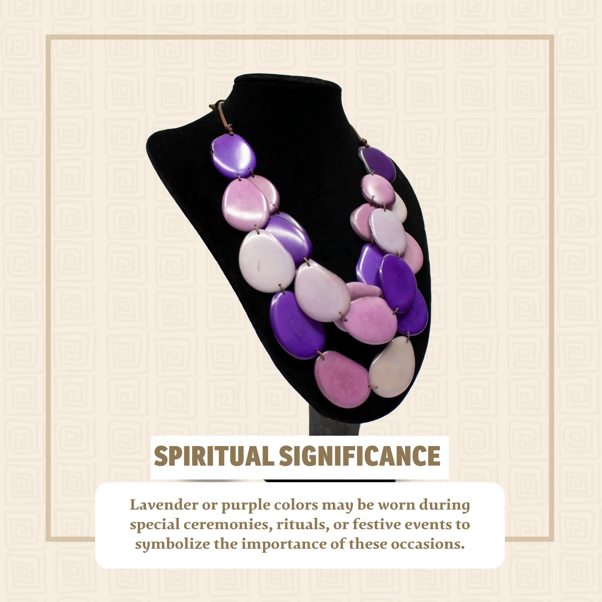 Purple Necklace Oval Shaped Petals Natural Jewelry