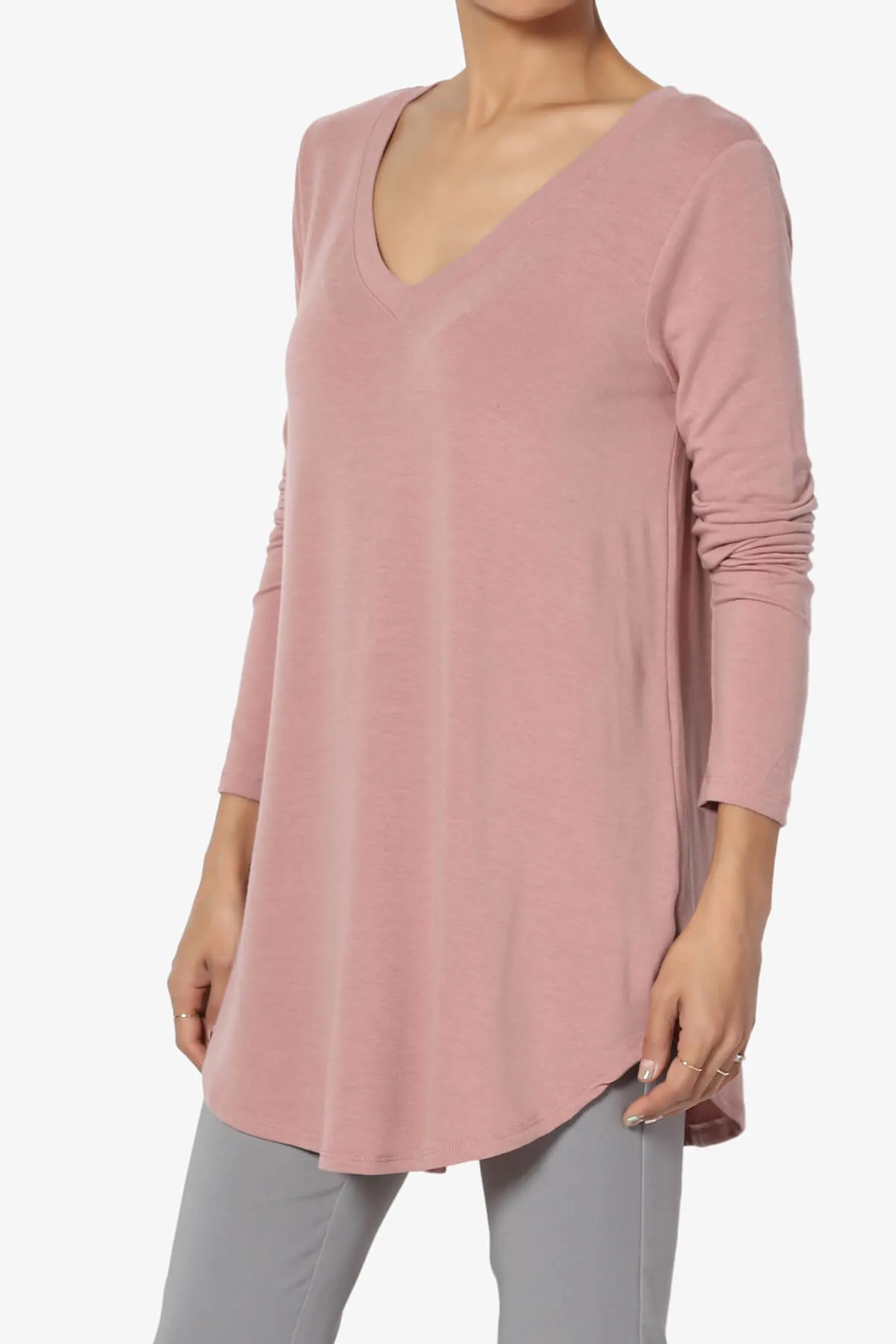 Ramada Long Sleeve Flowy Jersey Top PLUS