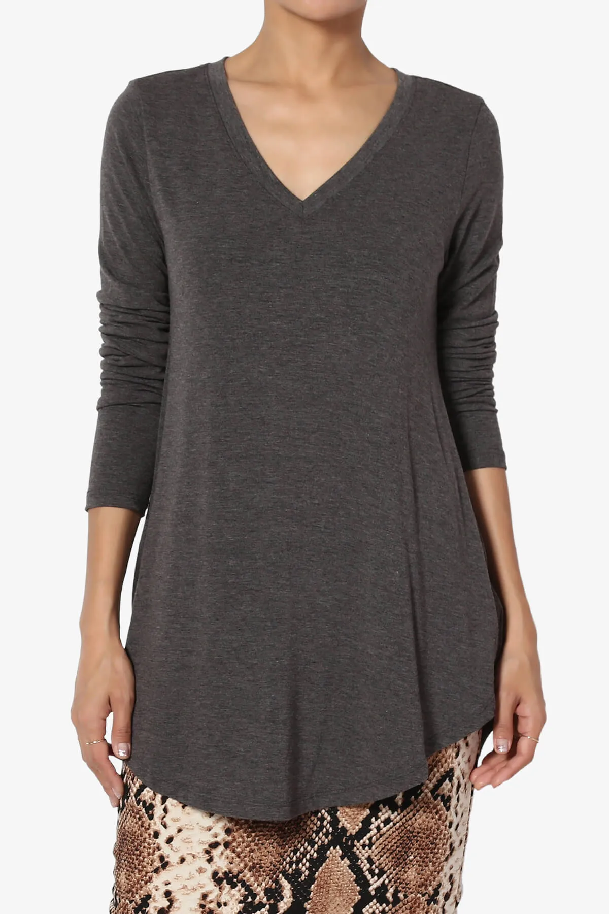 Ramada Long Sleeve Flowy Jersey Top PLUS