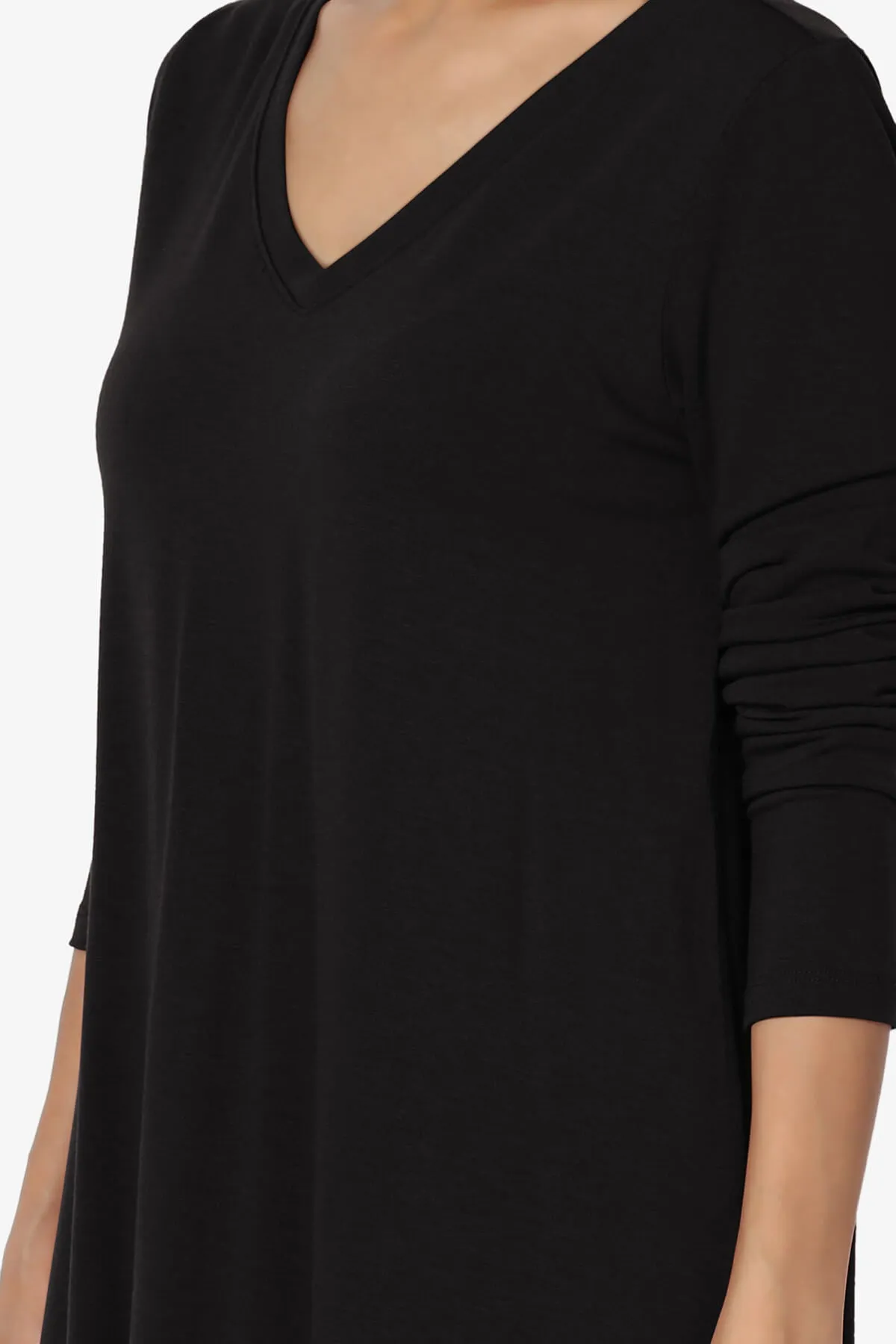 Ramada Long Sleeve Flowy Jersey Top PLUS