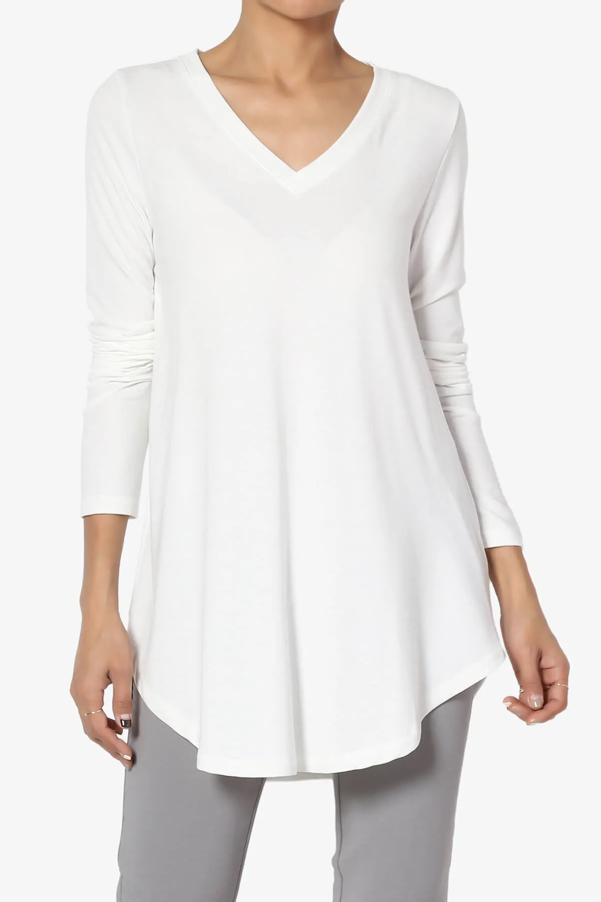 Ramada Long Sleeve Flowy Jersey Top PLUS